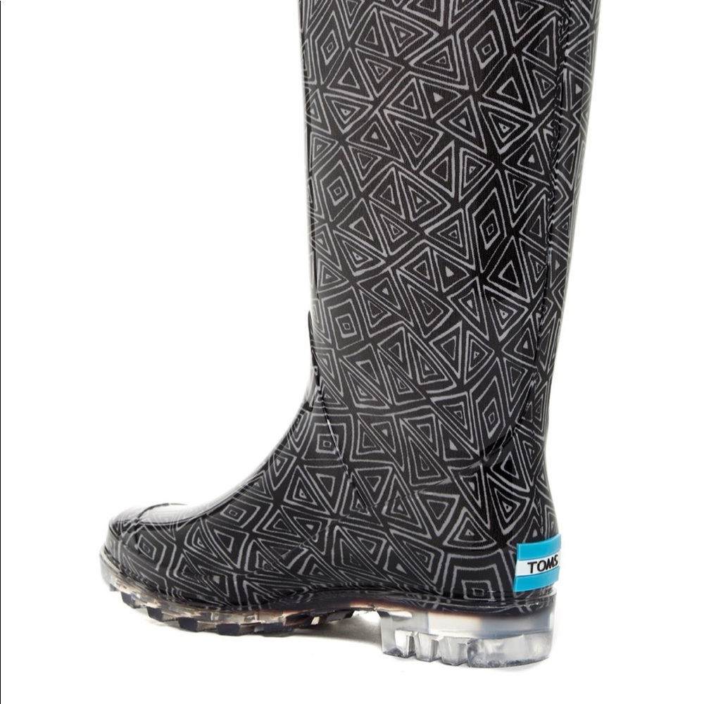 ❤️ Toms Waterproof Rain Boots Size W9 - Picture 4 of 9